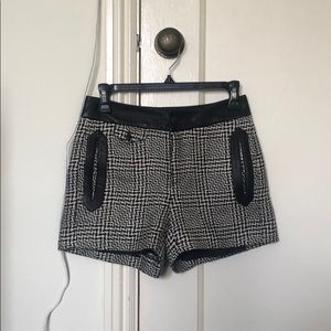 Rag & Bone Leather Trim Shorts